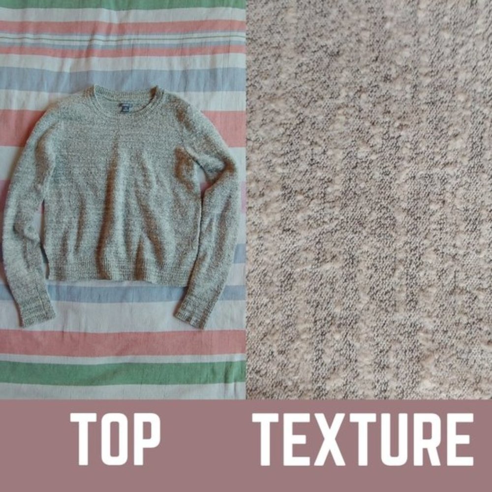 aerie Marled Gray Wool Blend Sweater